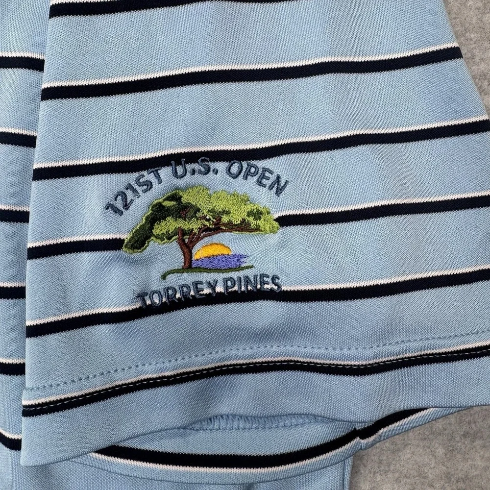 Polo Ralph Lauren Polo Shirt Mens M Wicking Torrey Pines 121 US Open Preppy